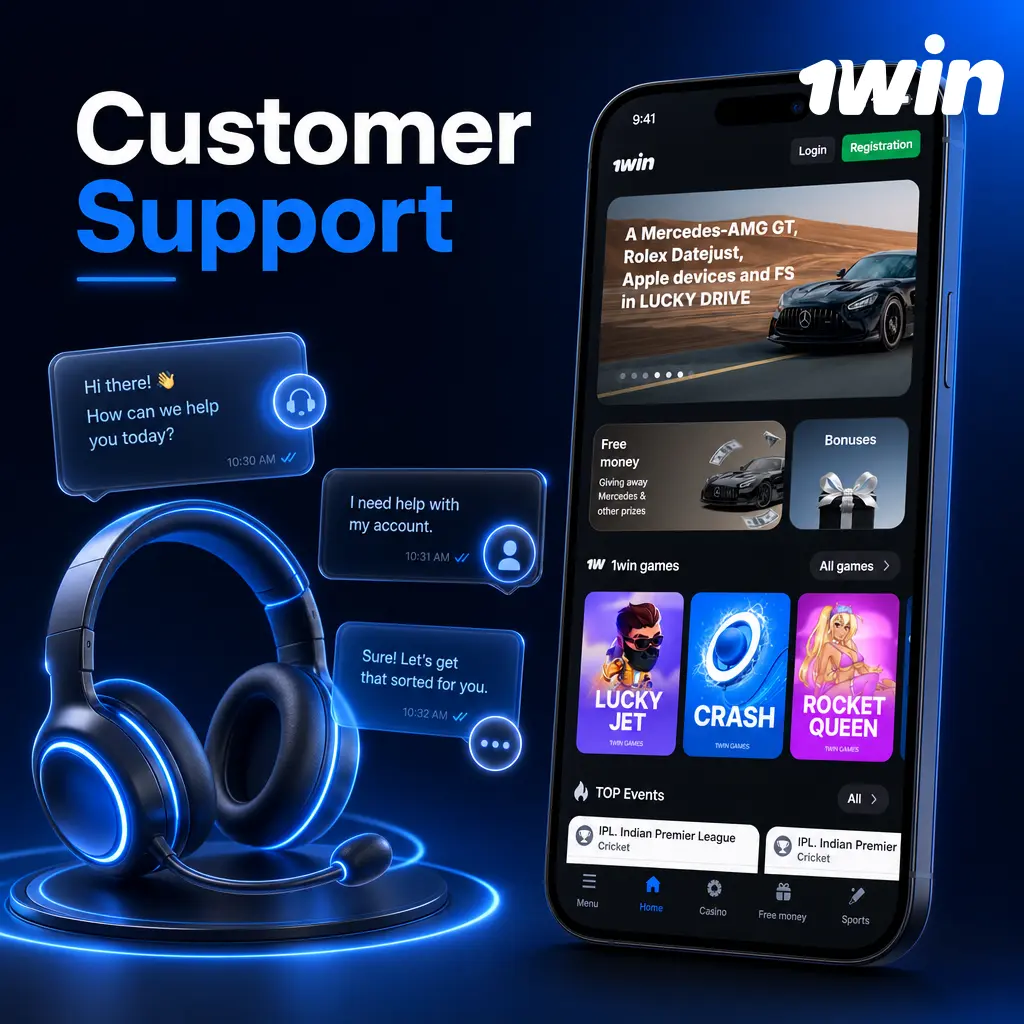 1win customer support channels including live chat, email, Telegram, and social media for payment inquiries