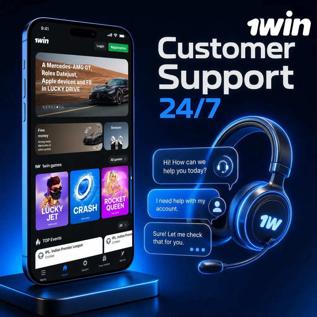 1win No Geo 24/7 customer support via live chat, email, and Telegram for deposits, withdrawals, bonuses, and bets.