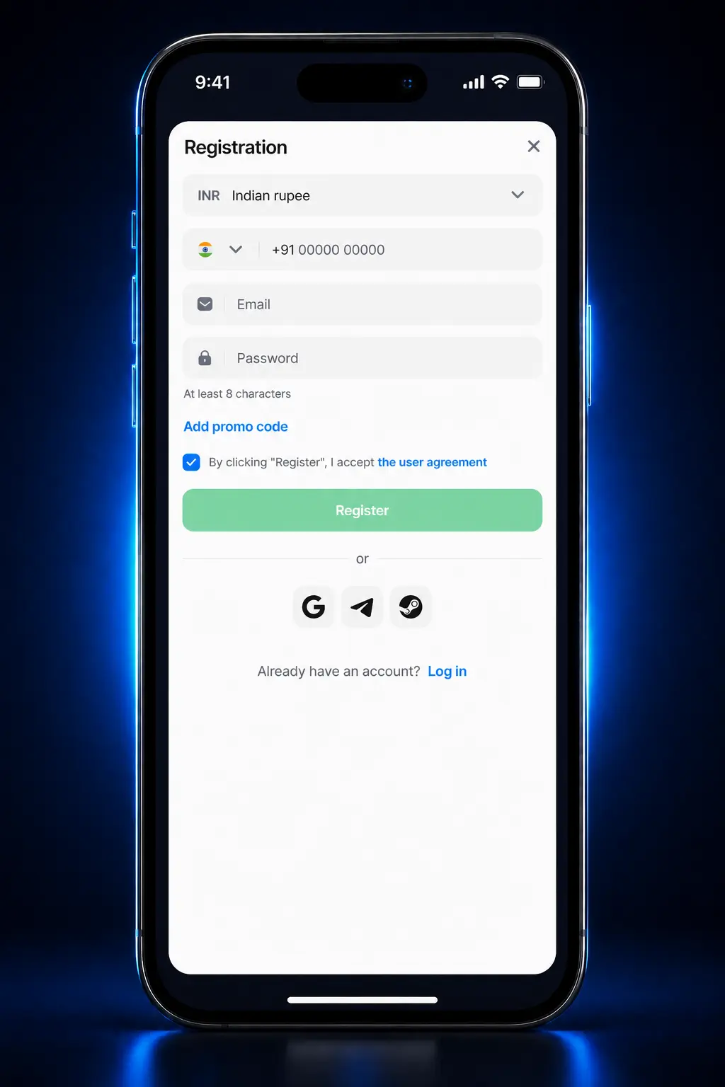Step-by-step guide to registering, depositing, and playing Balloon on 1win, shown on a mobile screenshot
