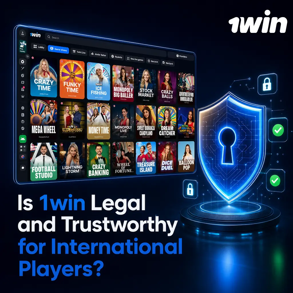 1win holds a Curacao eGaming license, uses SSL encryption, and offers RNG casino games audited by iTech Labs and GLI.