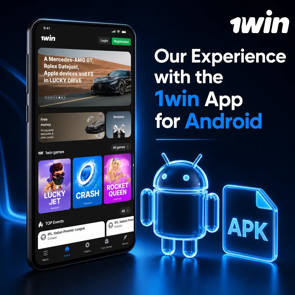 1win Android app screenshot showing fast menu transitions and bet slip loading on budget and premium devices.